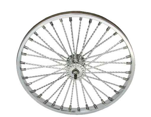 20" Steel Front Bike Wheel Twisted 36 Spoke
