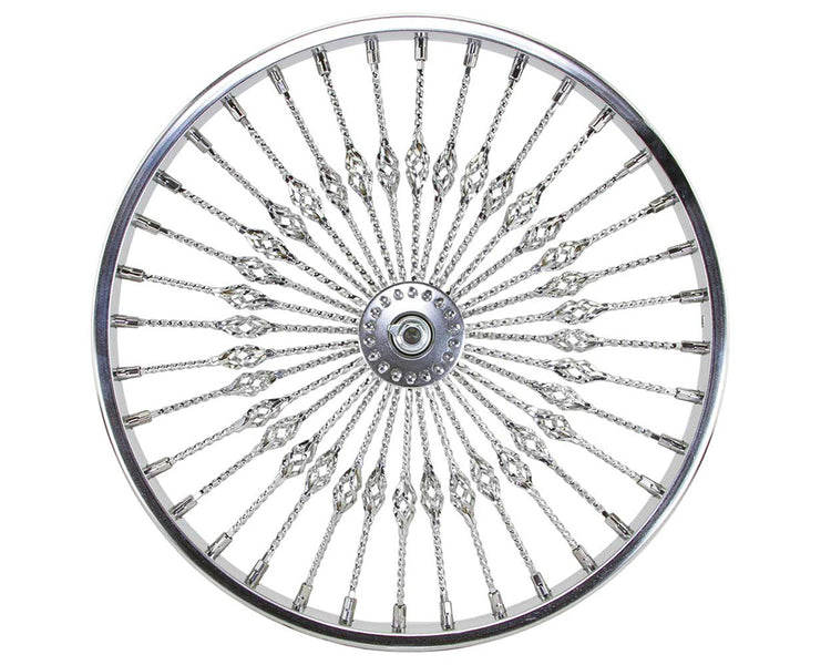 20" Steel Front Bike Wheel Twisted Cage 36 Spoke