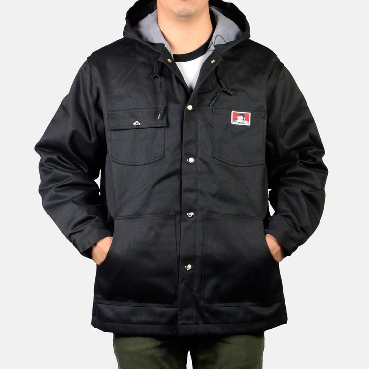 Ben Davis Hooded Jacket-Front snap