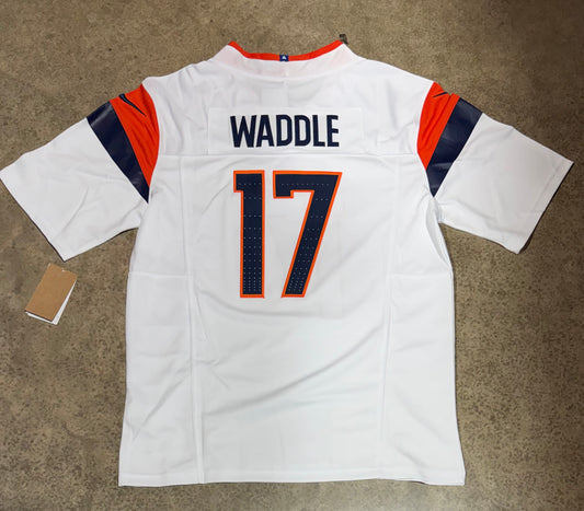 Denver Broncos Jaylen Waddle replica Jersey # 17 White