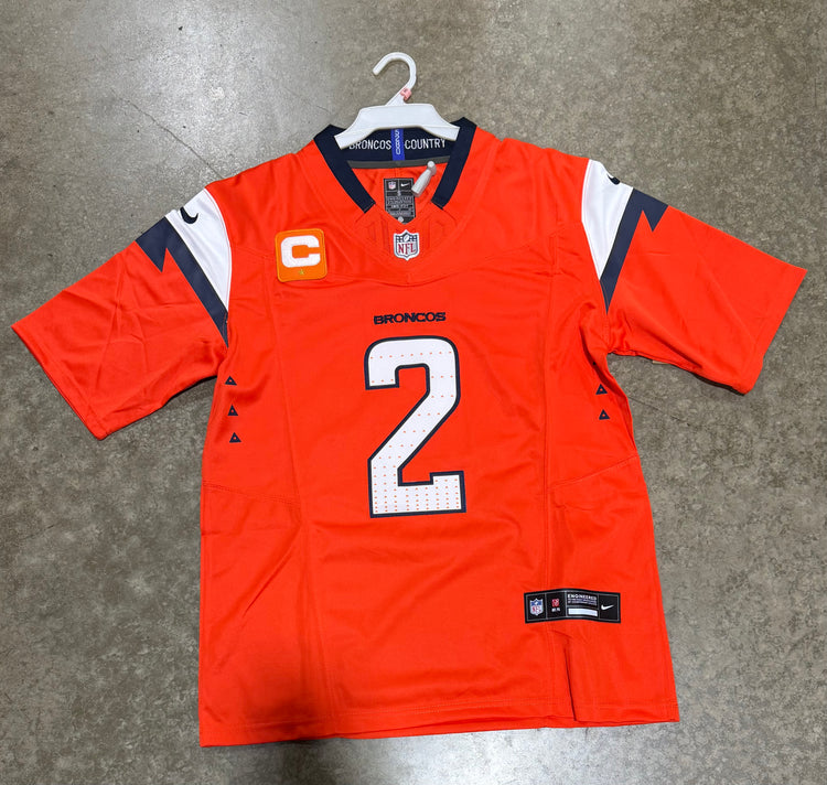 Denver Broncos Patrick Surtain Jersey #2 Orange With Captain Patch