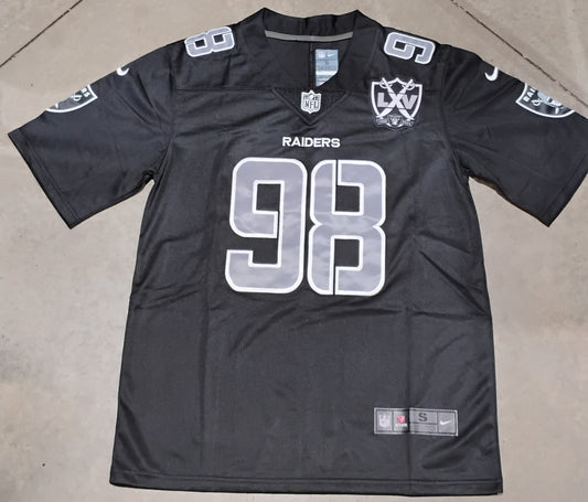Las Vegas Raiders Jersey Maxx Crosby # 98 Black with Patch
