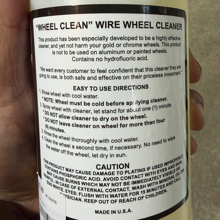 Wire Wheels cleaning - The Original Slamm'n Formula Gold and Chrome Cleaner