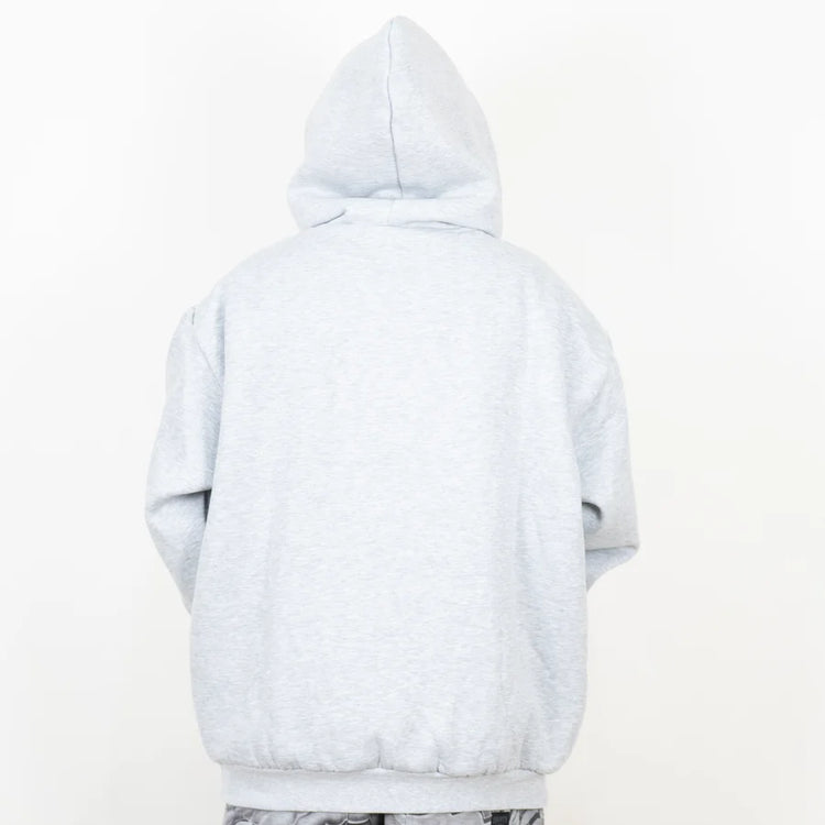 FB County Heavyweight Cozy Zip-Up Hoodie Grey Gray