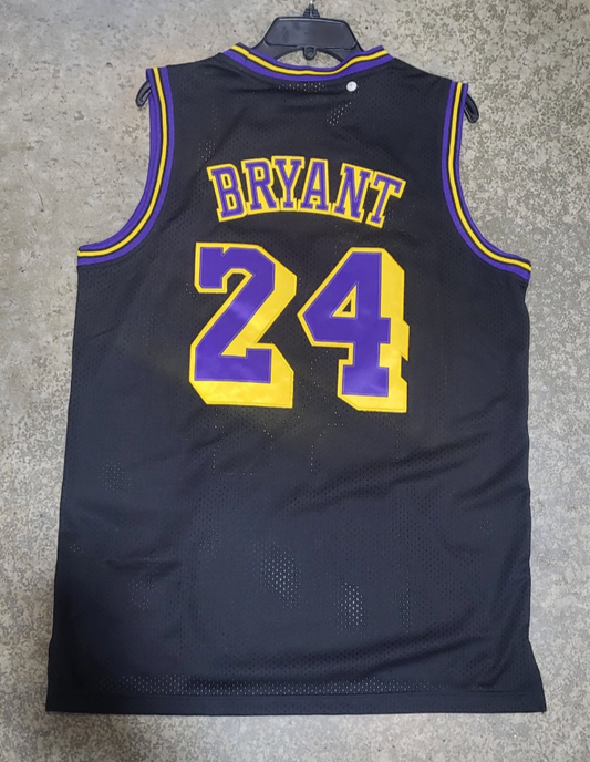 Lakers Kobe Bryant Black Throwback Jersey 24