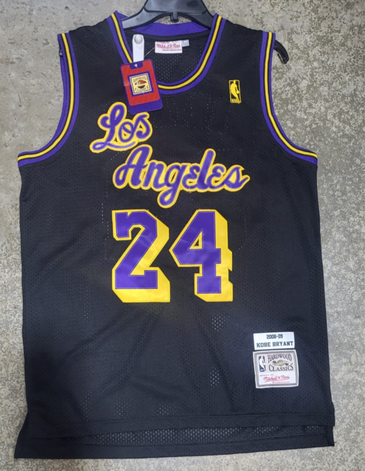 Lakers Kobe Bryant Black Throwback Jersey 24