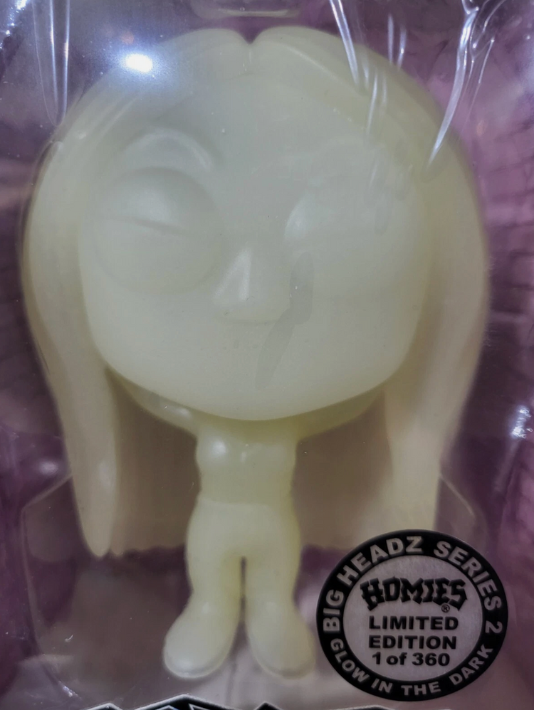 HOMIES Big Headz Series #2 Collectables Gata GLOW IN THE DARK