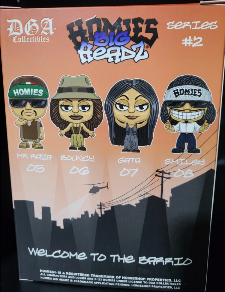 HOMIES Big Headz Series #2 Collectables Bouncy GLOW IN THE DARK