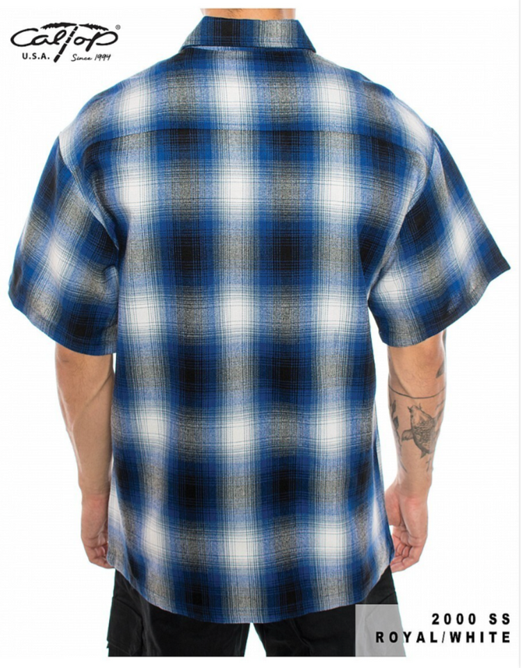 2000 S/S Plaid Color Base : Royal-White