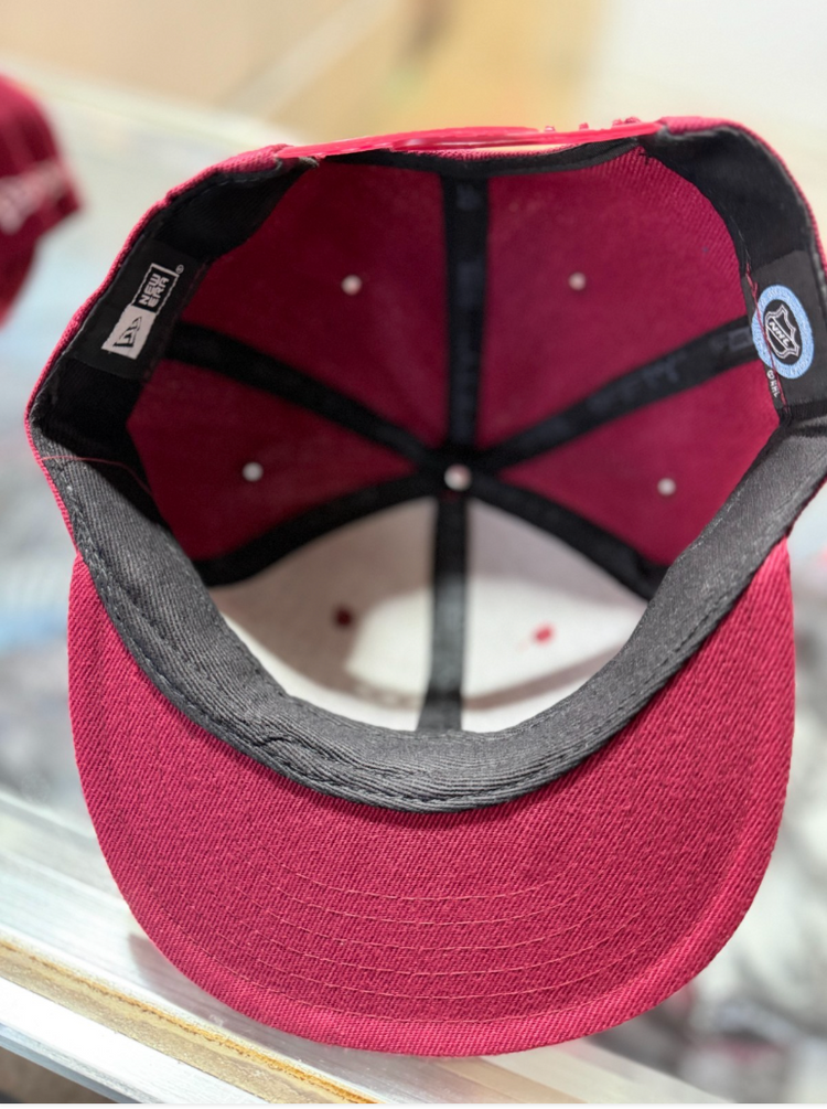 Colorado Avalanche Snap Back Cap Hat Hats Burgundy Marron