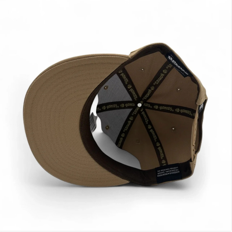 Homies Khaki Logo Snap Back Hat Cap