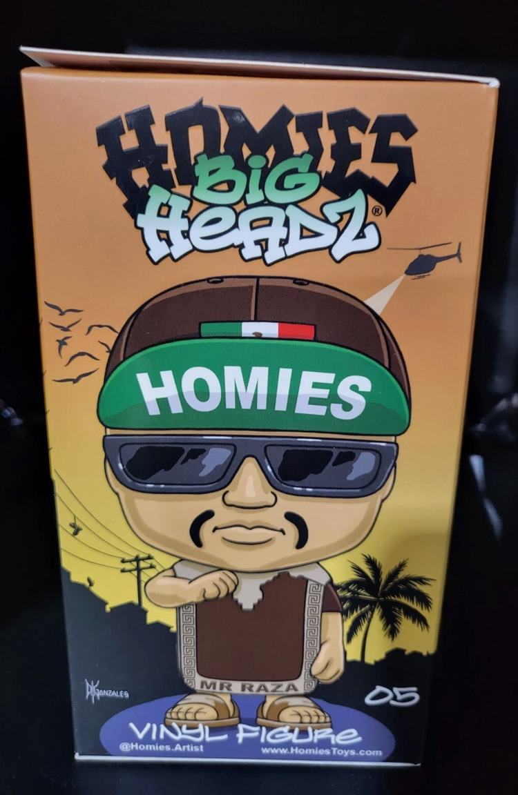 HOMIES Big Headz Series #2 Collectables Mr Raza GLOW IN THE DARK