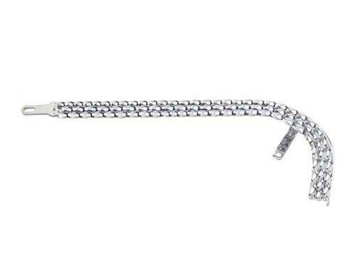 Triple Square Twisted Chain Guard Chrome.