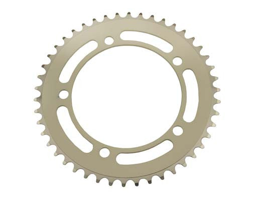 Alloy Chainring 1/2 x 1/8 46t White.