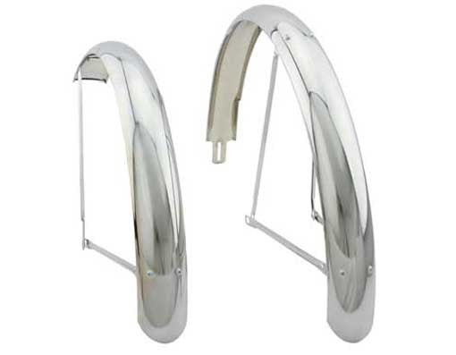 26" Classic Adjustable Middleweight Fender Set Chrome.