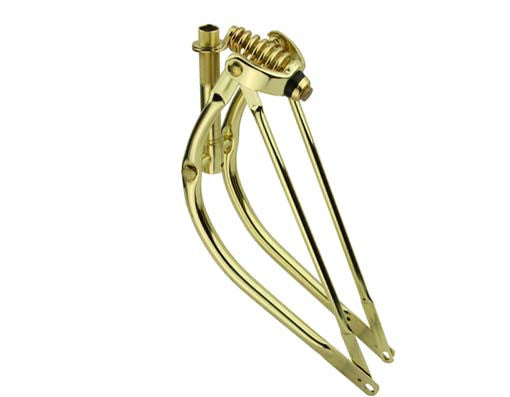 20" Bent Spring Fork 1" Gold