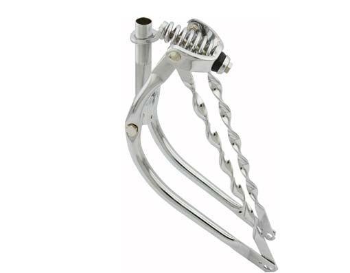 20" Bent Spring Fork 1" w/Twisted Bars Chrome
