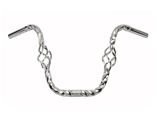 Cage Twisted Handlebar 11" 25.4mm Chrome.