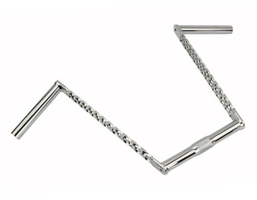 Triple Twisted Handlebar 12" 25.4mm Chrome.