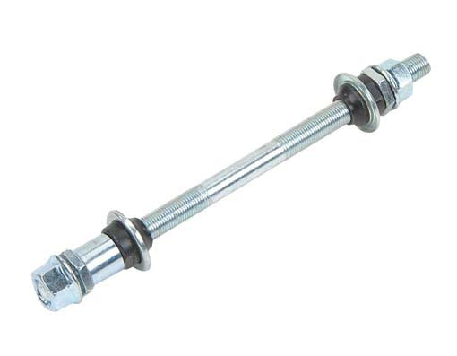 Lowrider Rear Hub Axle 3/8x185mm Chrome.