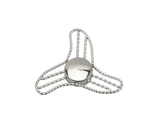 Boom Ring Twisted Knock-Off T/Less Chrome.