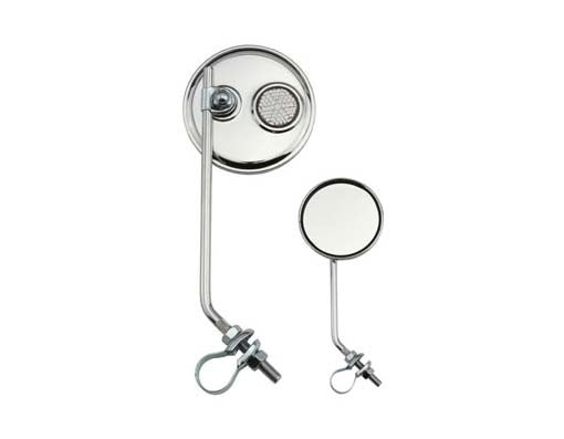 Round Mirror Chrome Clear Reflectors.