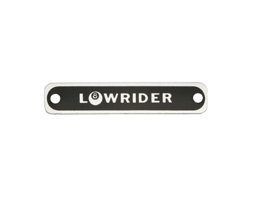 Rectangular Lowrider Name Plate.