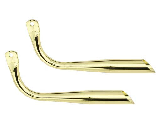 Muffler Oblique W/O Holes Gold.