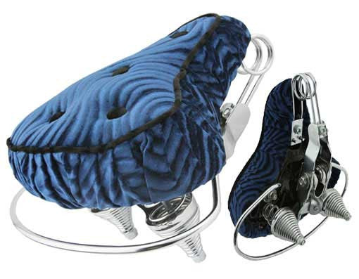 Beach Cruisers Saddle Velour Blue.