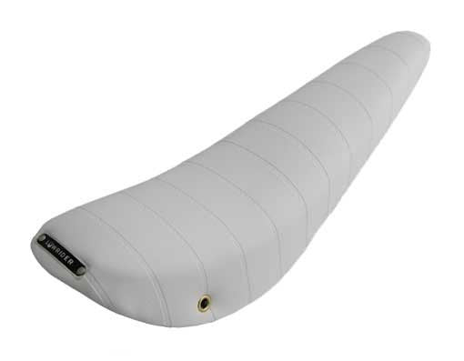 20" Banana Saddle Vinyl All White.