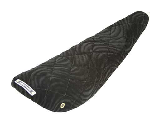 20" Banana Saddle Diamond Velour Black.