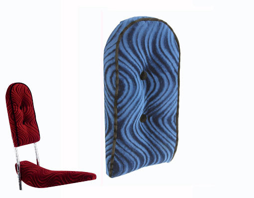 Lowrider Back Cushion Velour Blue.