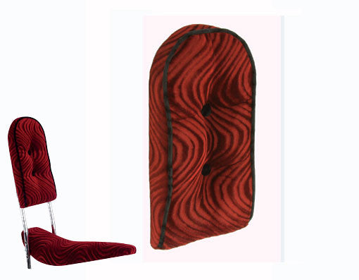 Lowrider Back Cushion Velour Red.