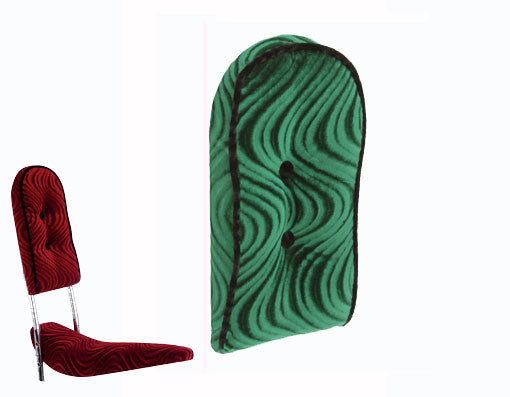 Lowrider Back Cushion Velour Green.