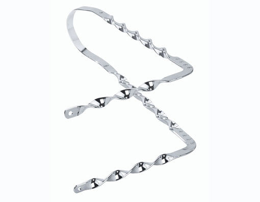 Bent Twisted Sissy Bar Chrome.