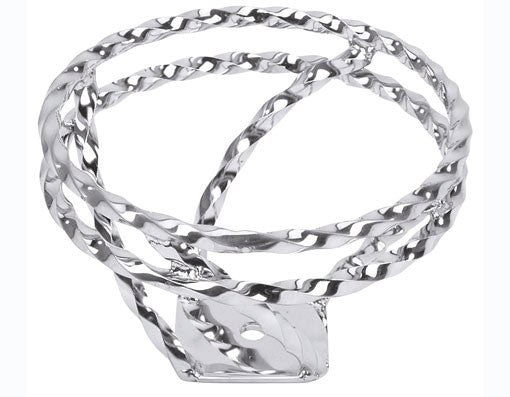 Full Double Twisted Swirl Steering Wheel Chrome.