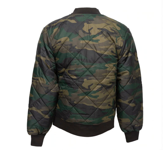 Dickies diamond quilted Jacket Hunter Green Camo Camouflage