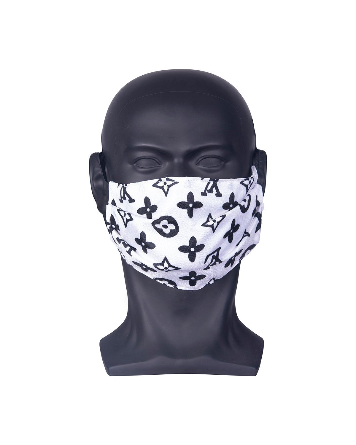 White Louis Vuitton Face Mask