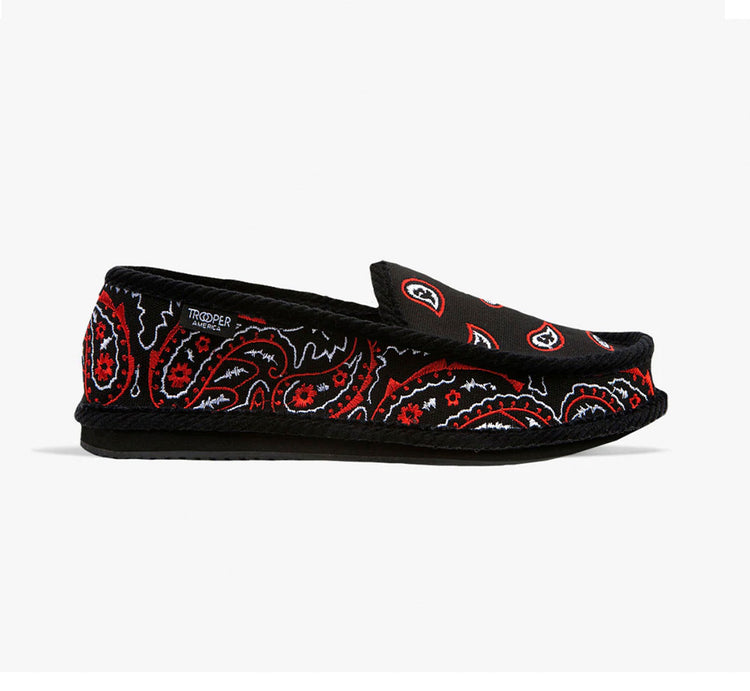 Embroidered Paisley Bandana Shoe