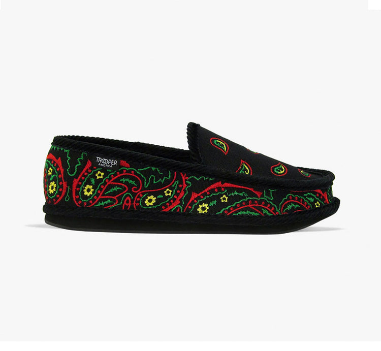 Embroidered Paisley Bandana Shoe