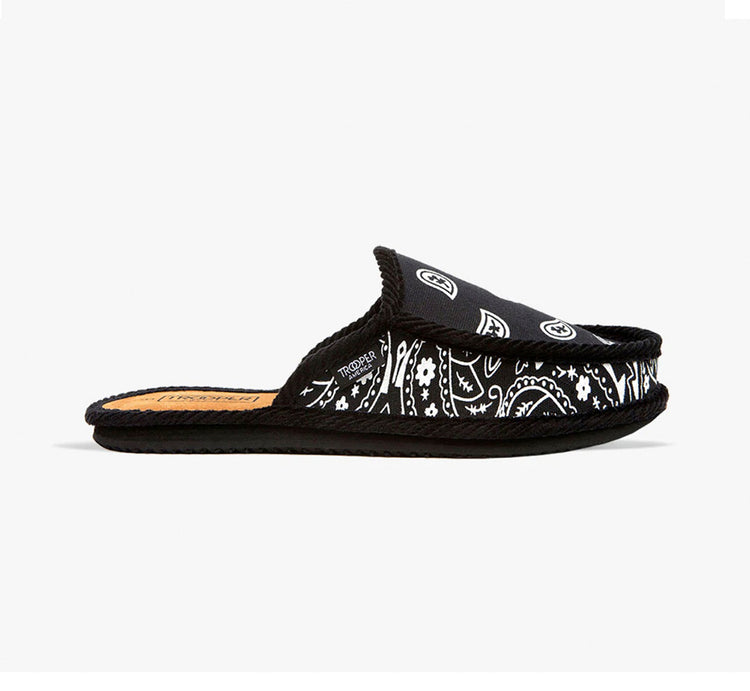 Open Back Paisley Bandana Shoe