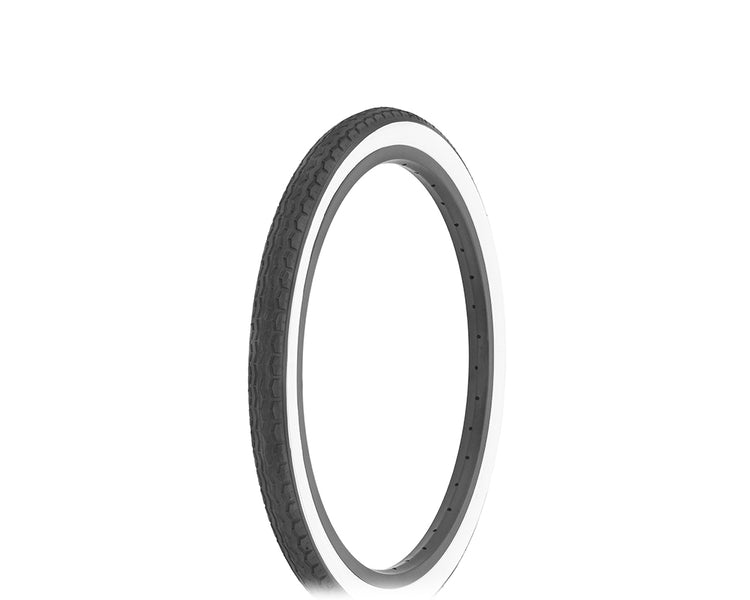 Tire 20 x 1.75 Black/White Side Wall HF-160A.