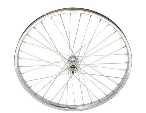 24" x 2.125 Steel Front Bike Wheel 36 Spoke