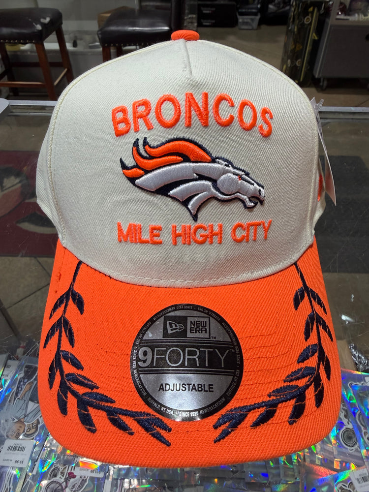 Denver Broncos snapback hat White orange and Blue