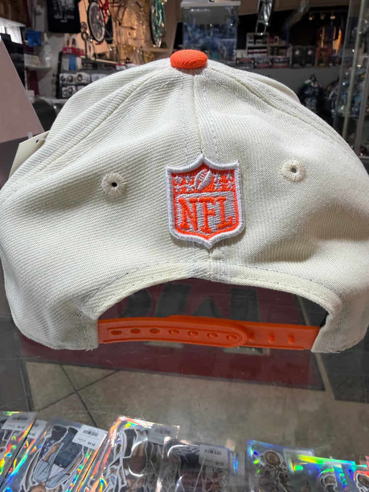 Denver Broncos snapback hat White orange and Blue