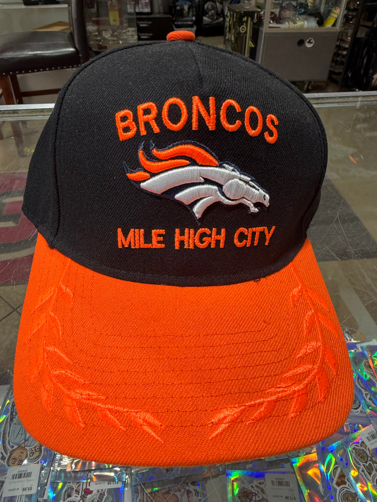 Denver Broncos snapback hat Black orange and Blue