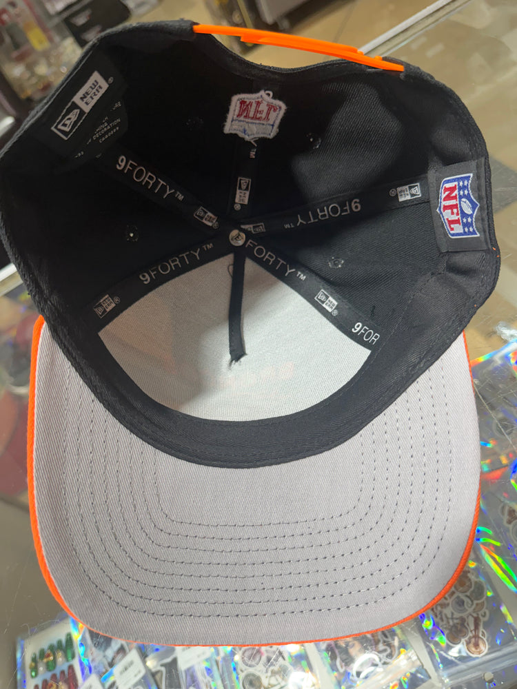 Denver Broncos snapback hat Black orange and Blue
