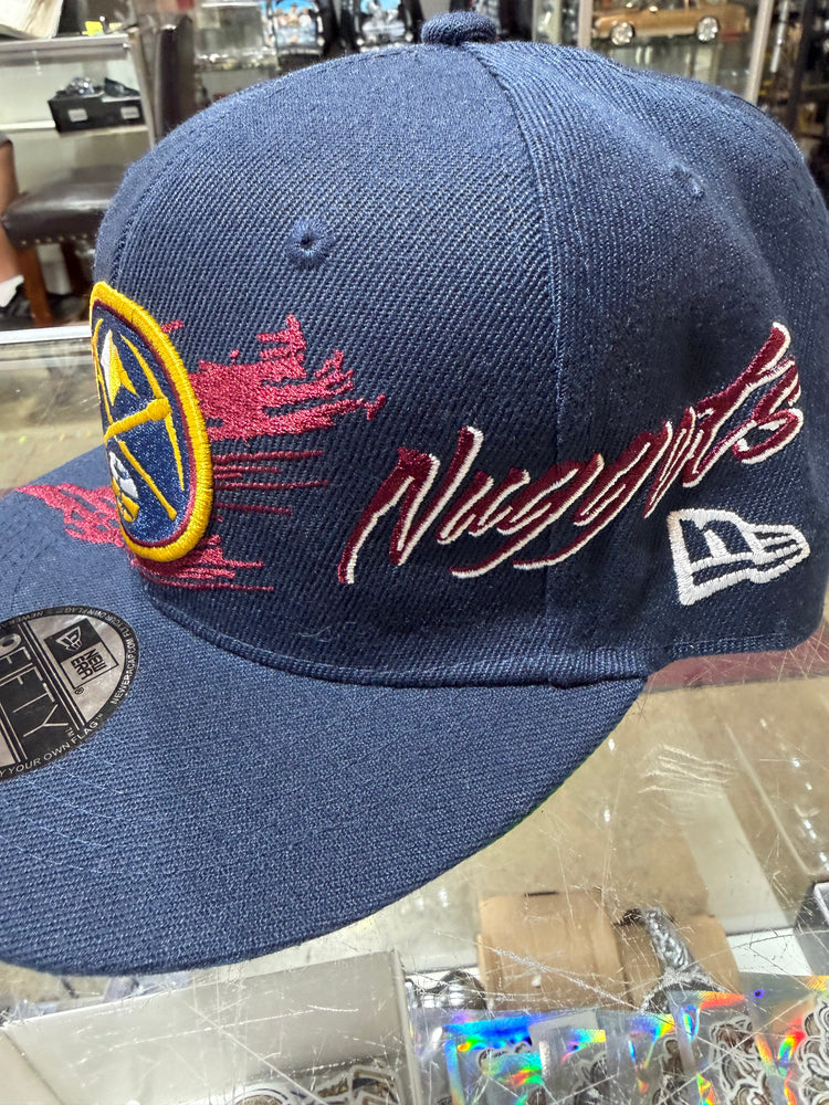 Denver Nuggets hat Navy Burgundy DEN snap back