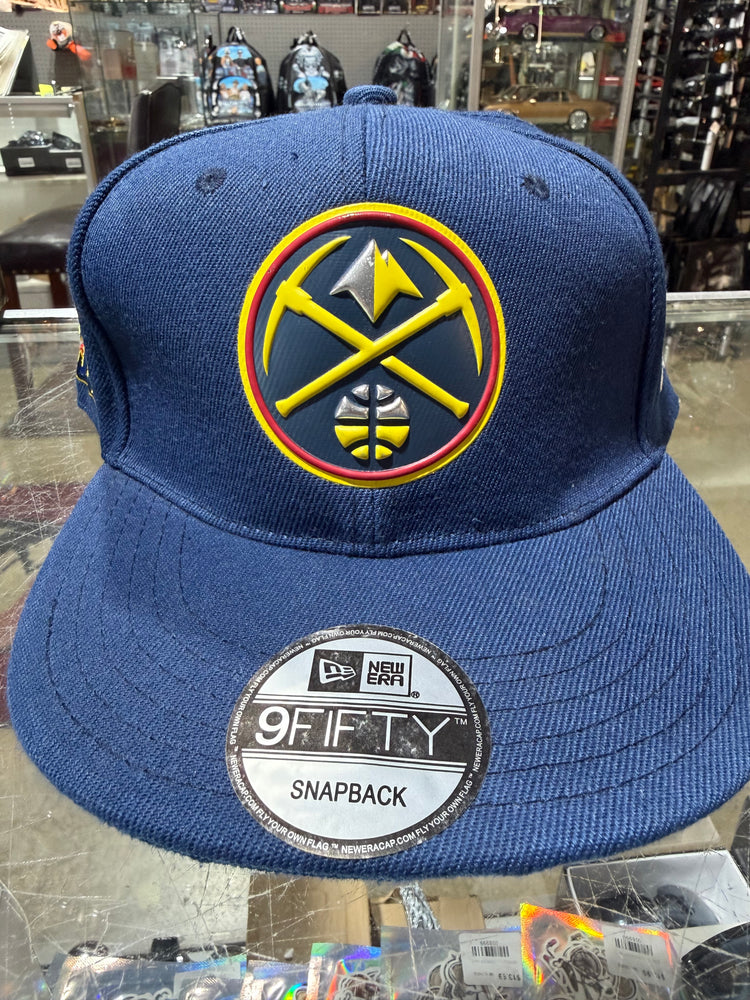 Denver Nuggets hat Navy gold DEN snap back