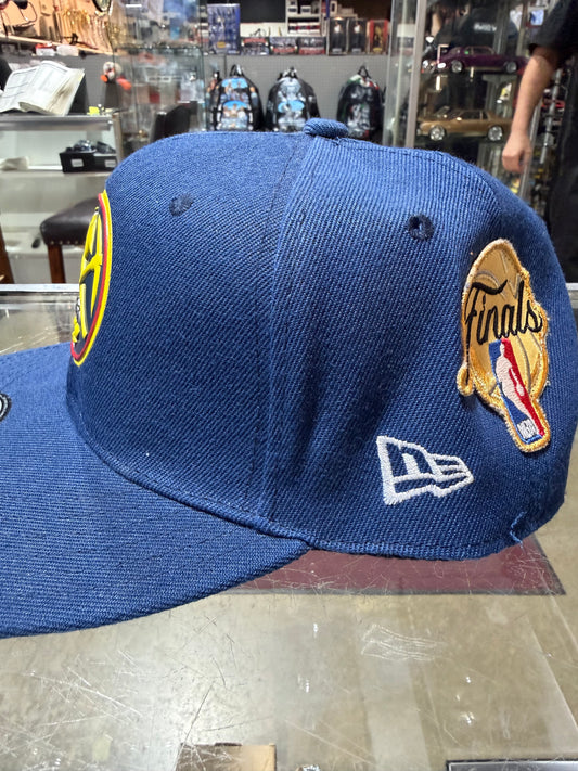 Denver Nuggets hat Navy gold DEN snap back